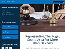 Tablet Screenshot of bradshawlawfirm.com